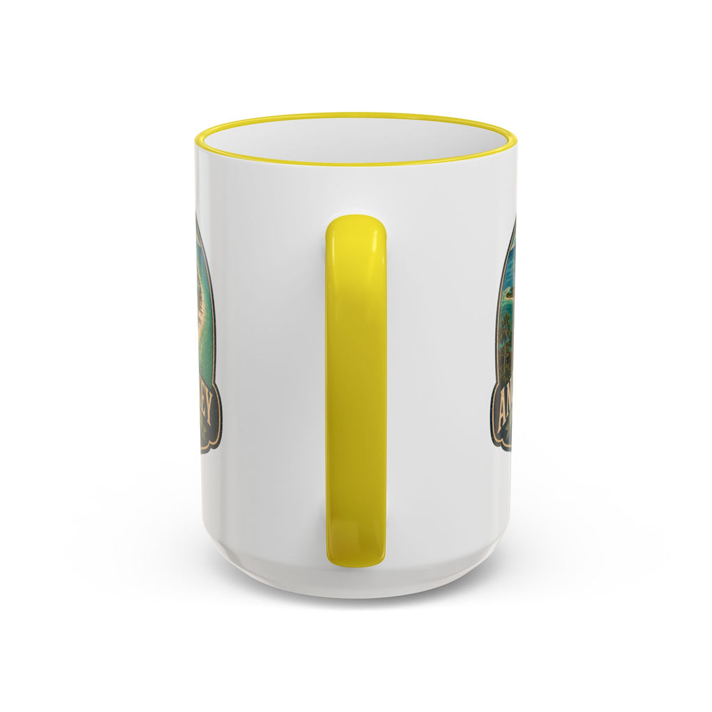 Anclote Key Vintage Mug — Accent Rim & Handle 11oz/15oz