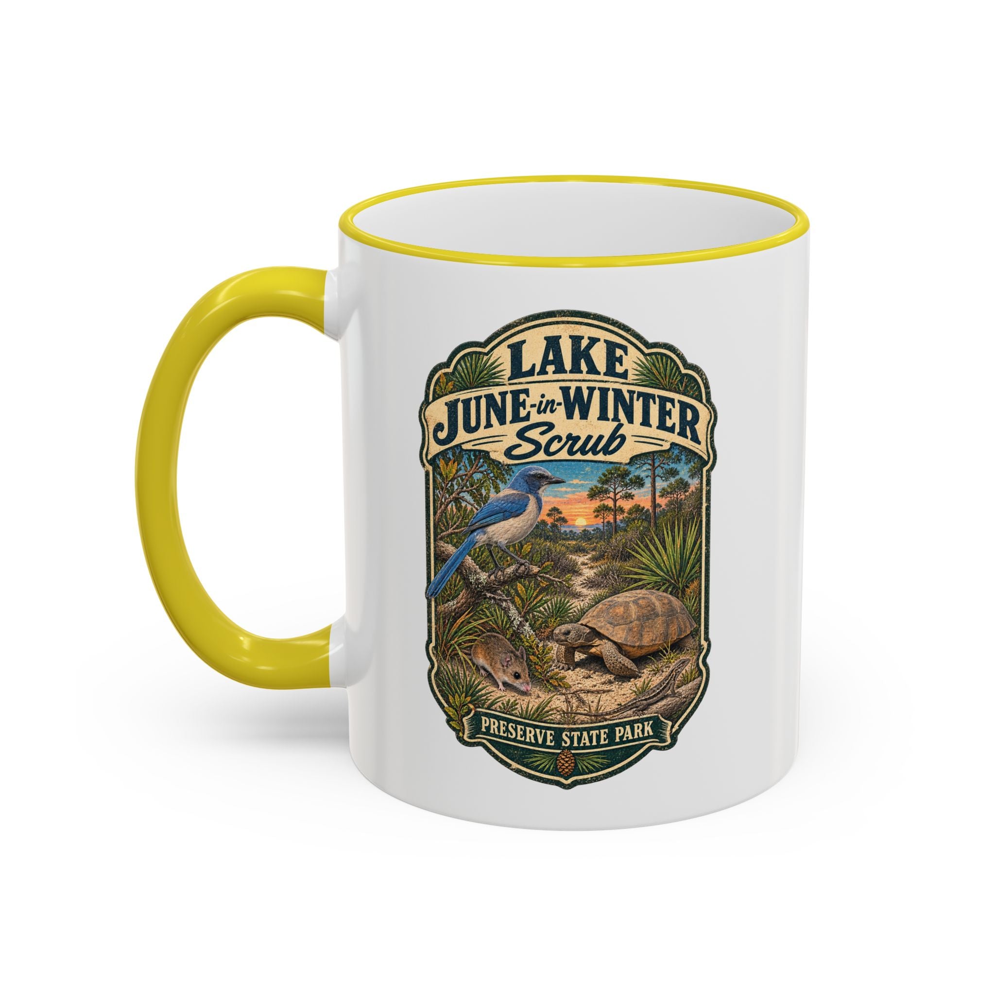 Lake June-in-Winter Accent Rim & Handle 11oz/15oz