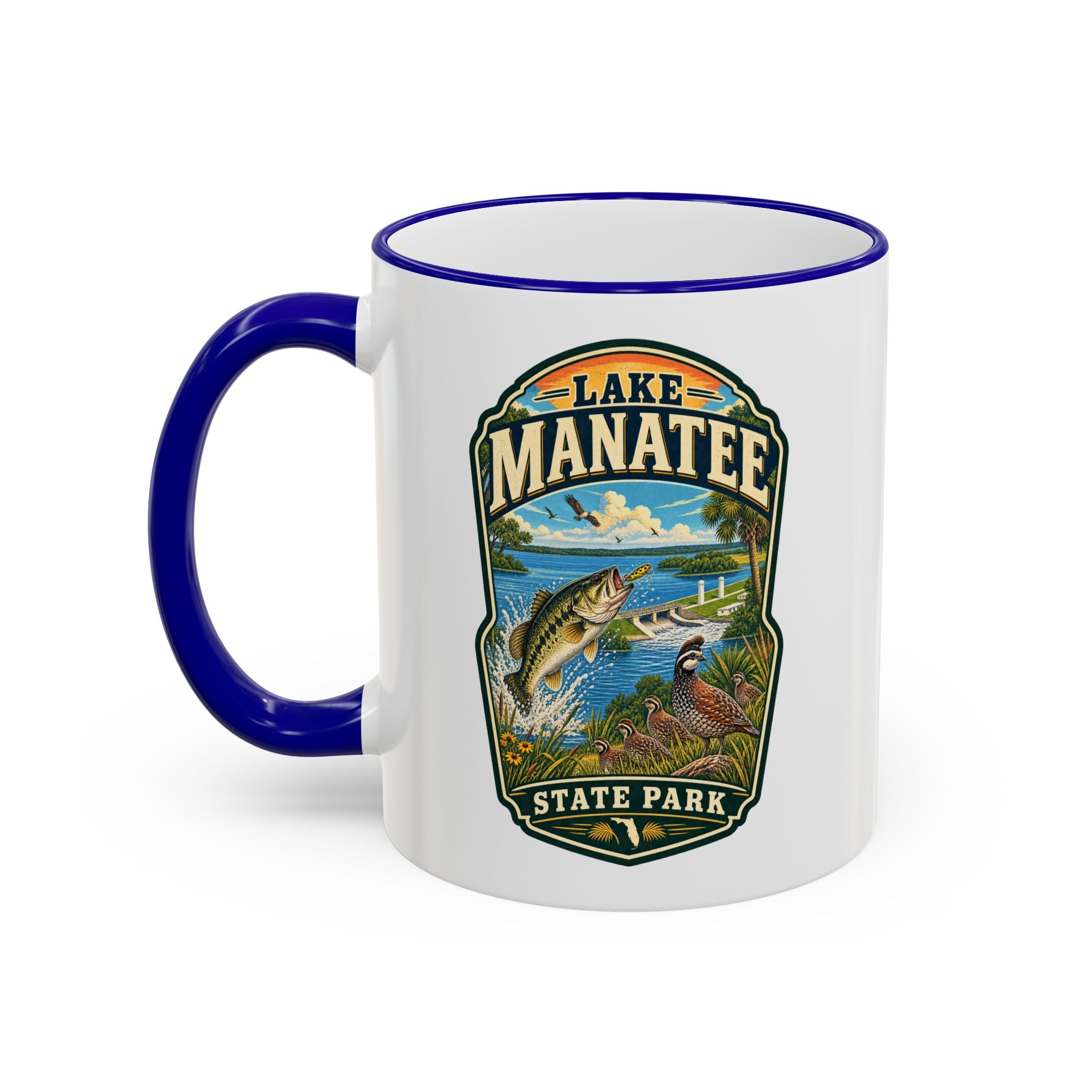 Lake Manatee Accent Rim & Handle 11oz/15oz