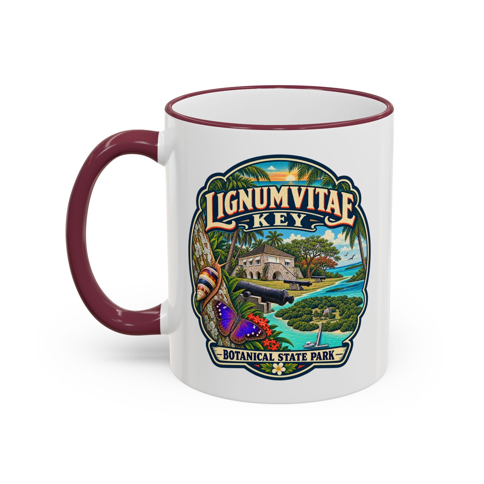 Lignumvitae Key Accent Rim & Handle 11oz/15oz