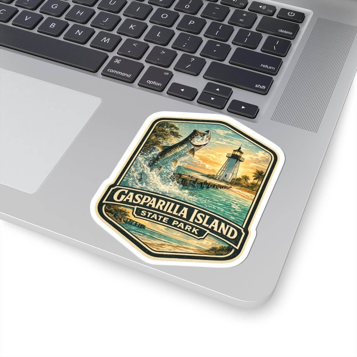 Gasparilla Island State Park Vintage Lighthouse Sticker