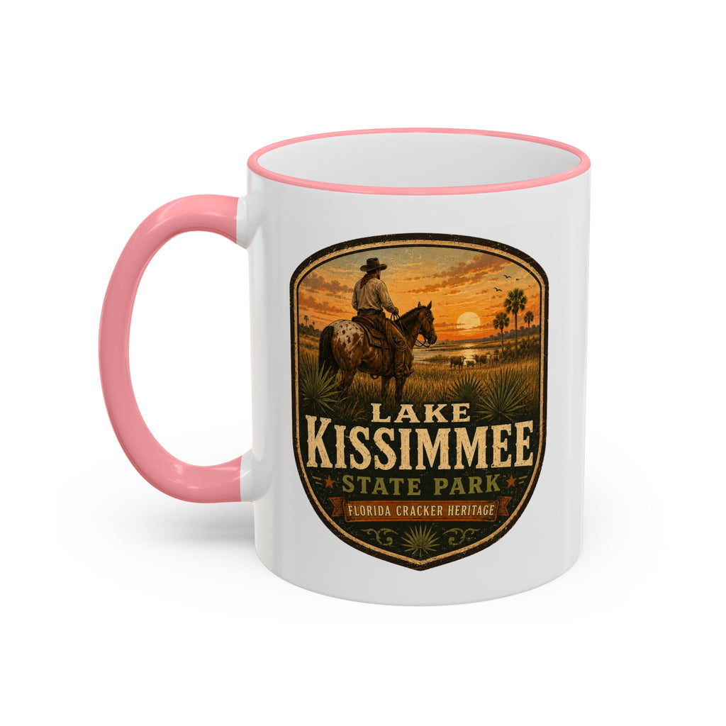 Lake Kissimmee Sunset Mug — Accent Rim & Handle 11oz/15oz