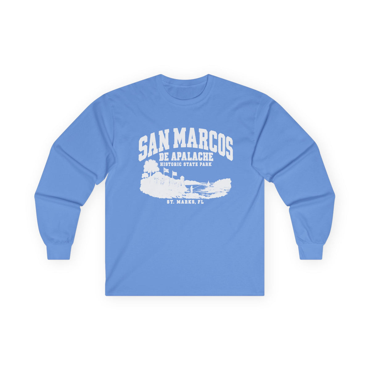 Florida Historic Fort Vintage Graphic Design- Long Sleeve Tee