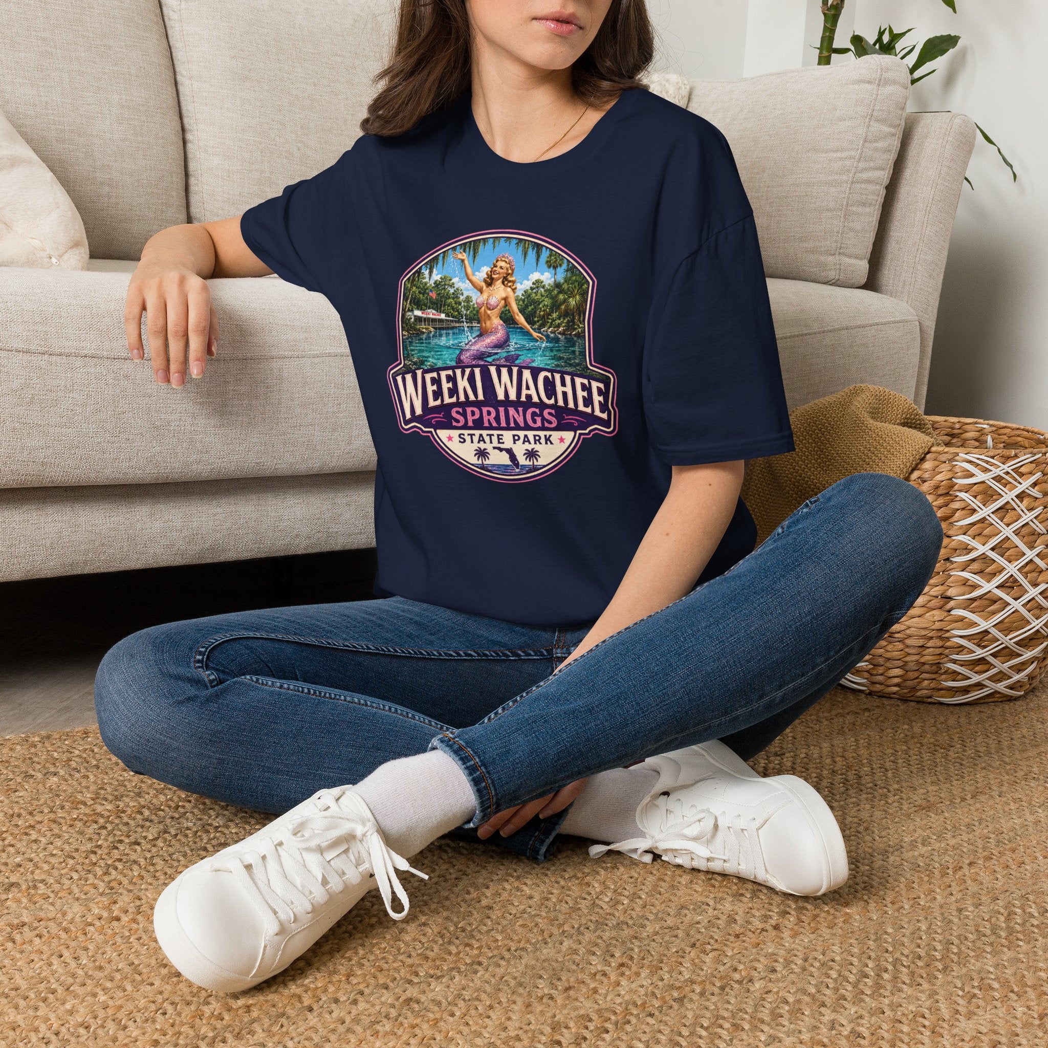 Weeki Wachee Springs — Retro Tee Pink