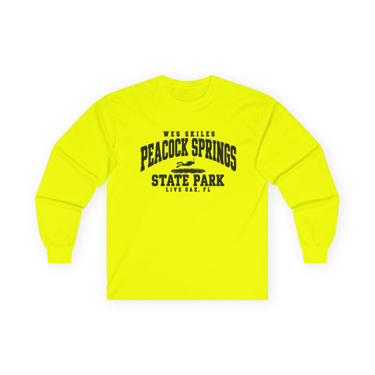 Wes Skiles Peacock Springs State Park Logo- Long Sleeve Tee