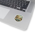 Avalon State Park Beach Sticker — Vintage Coastal Surf & Sea Turtle Kiss-Cut