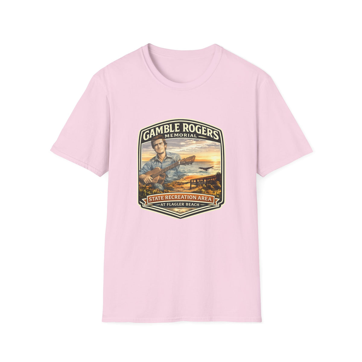 Gamble Rogers — Retro Tee