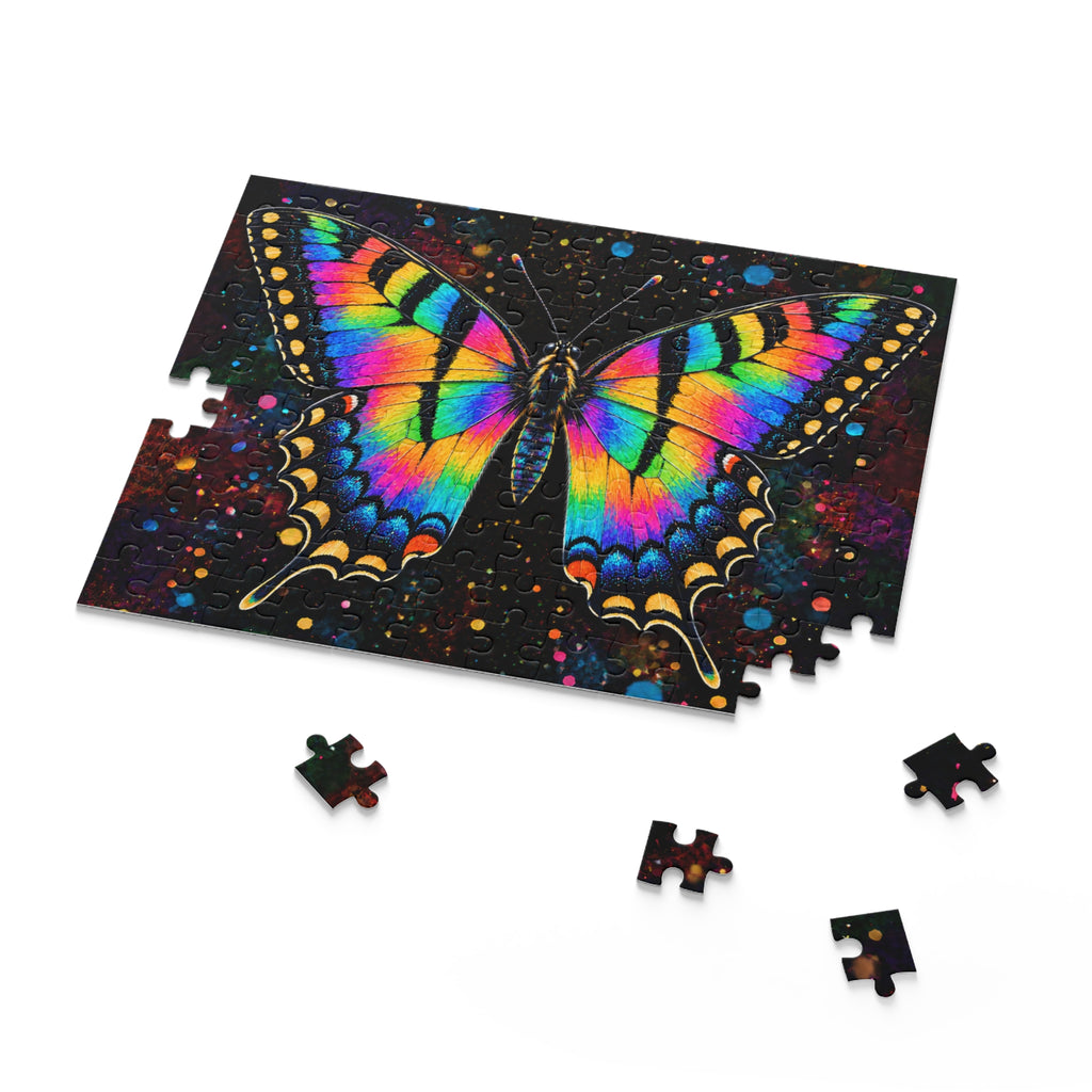 Rainbow Eastern Tiger Swallowtail Jigsaw Puzzle  (120/252/500 pcs)