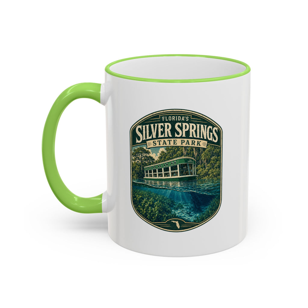 Silver Springs Vintage Mug — Accent Rim & Handle 11oz/15oz
