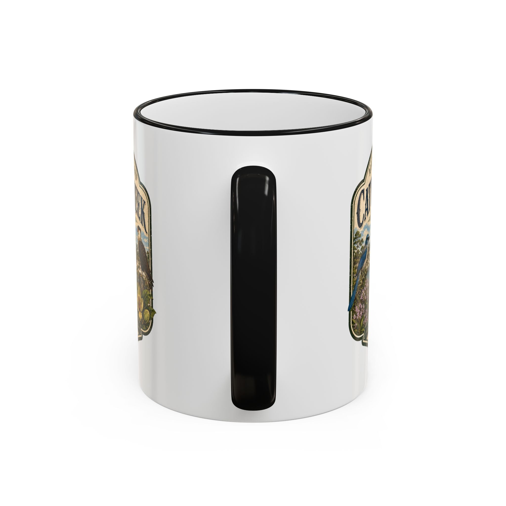 Catfish Creek Vintage Mug — Accent Rim & Handle 11oz/15oz
