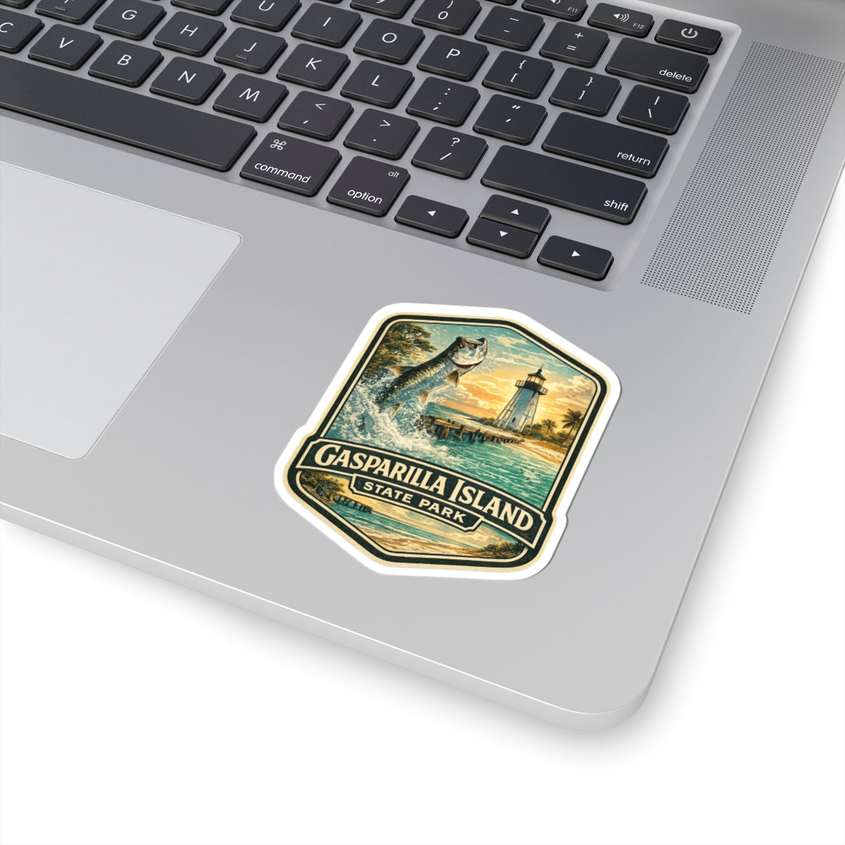 Gasparilla Island State Park Vintage Lighthouse Sticker