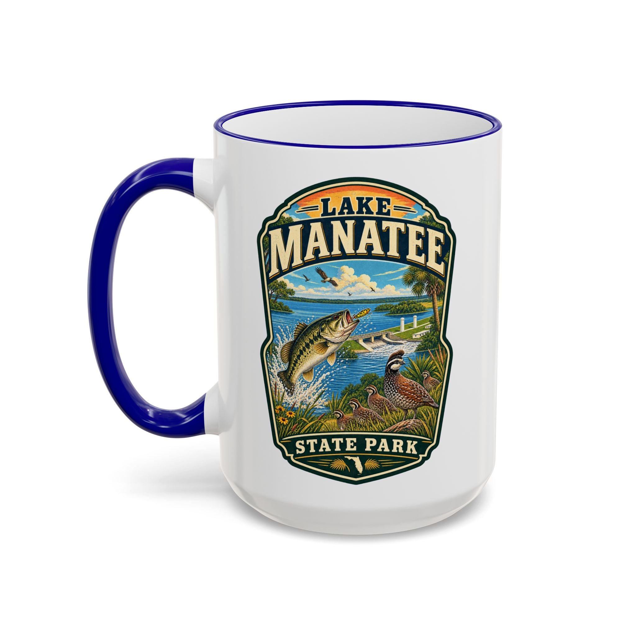 Lake Manatee Accent Rim & Handle 11oz/15oz