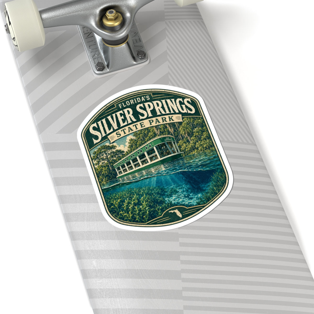 Silver Springs State Park Sticker — Florida Glass-Bottom Boat Badge