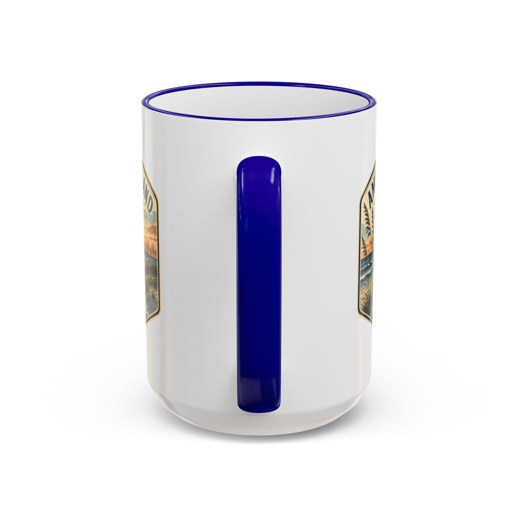 Amelia Island Vintage Mug — Accent Rim & Handle 11oz/15oz