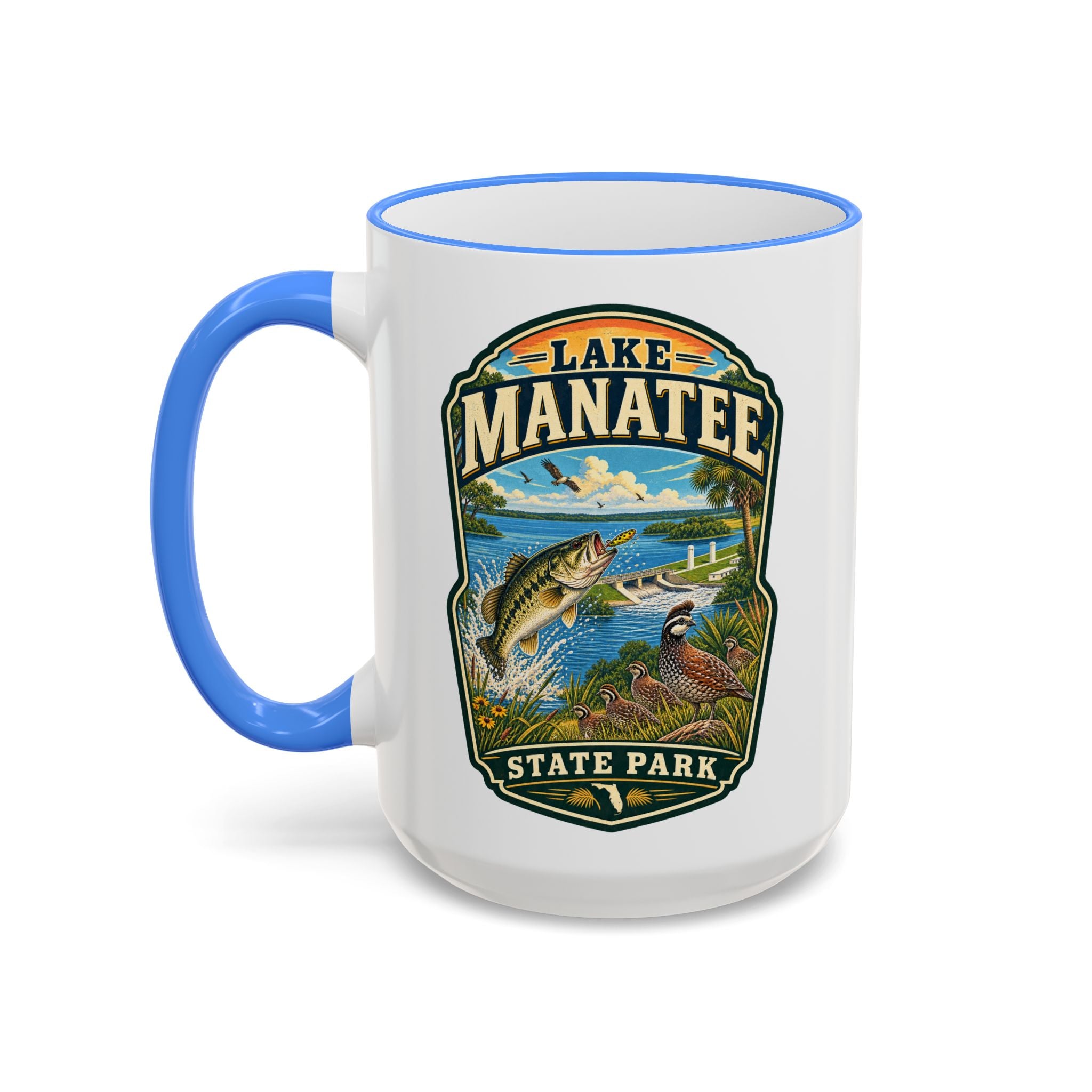 Lake Manatee Accent Rim & Handle 11oz/15oz
