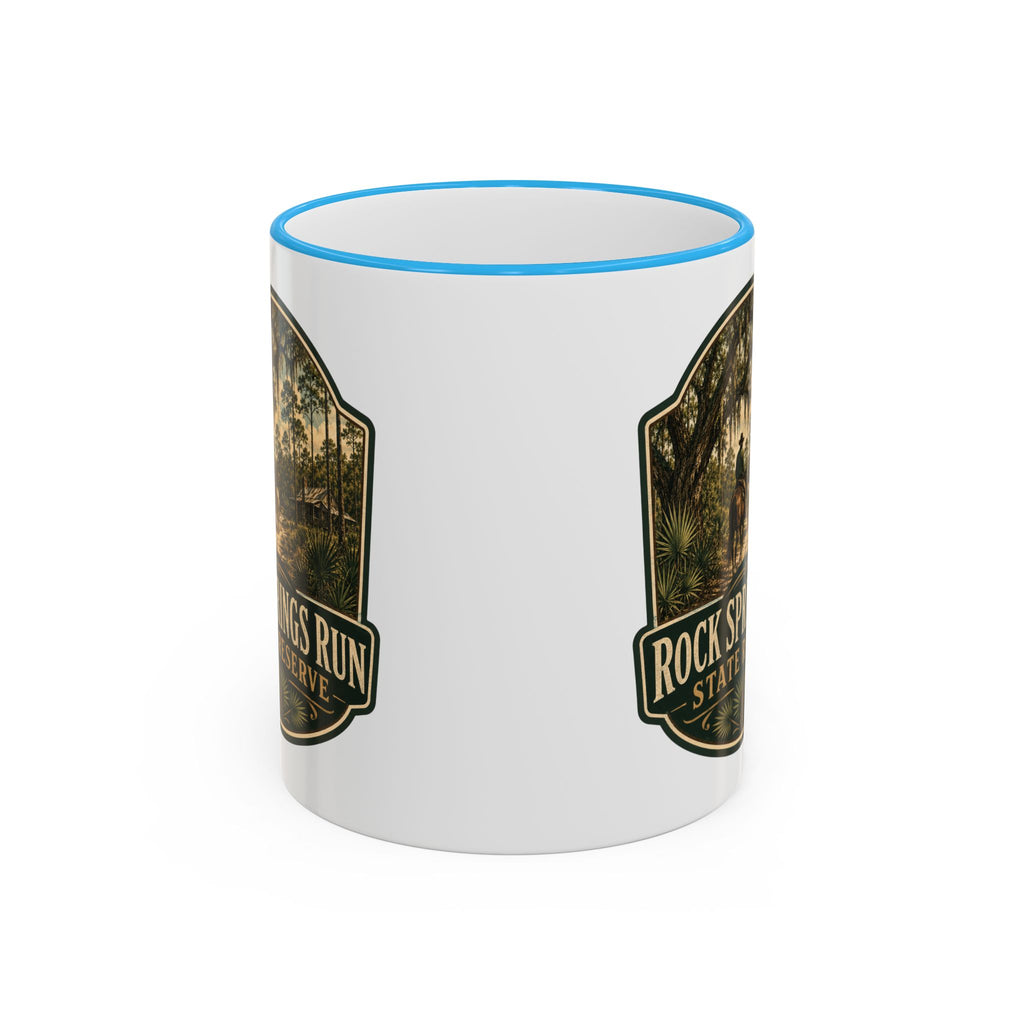 Rock Springs Run Vintage Mug — Accent Rim & Handle 11oz/15oz