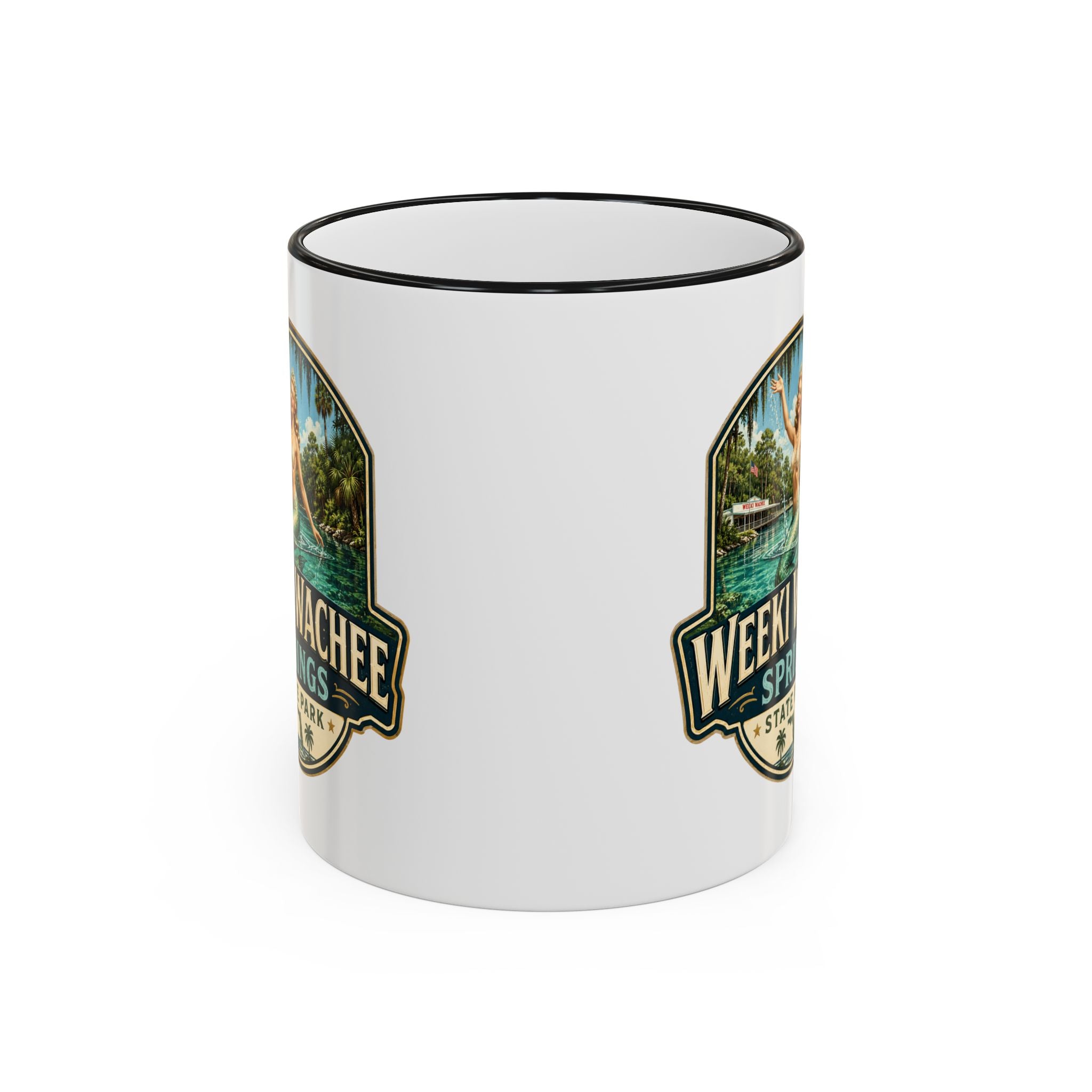 Weeki Wachee Vintage Mug — Accent Rim & Handle 11oz/15oz