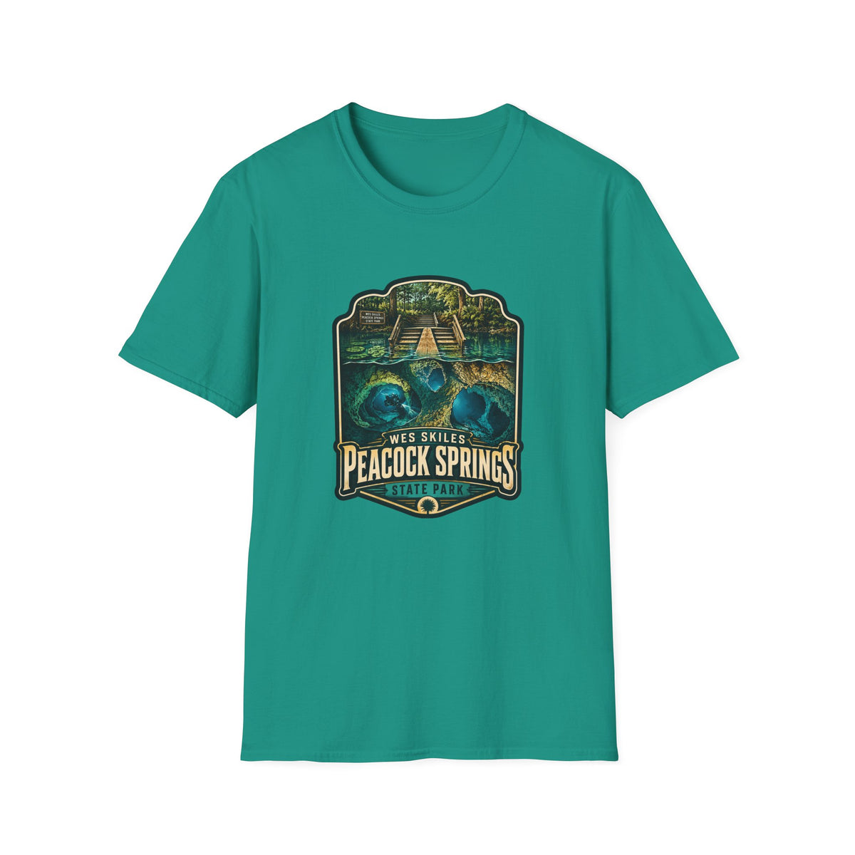 Peacock Springs — Retro Tee