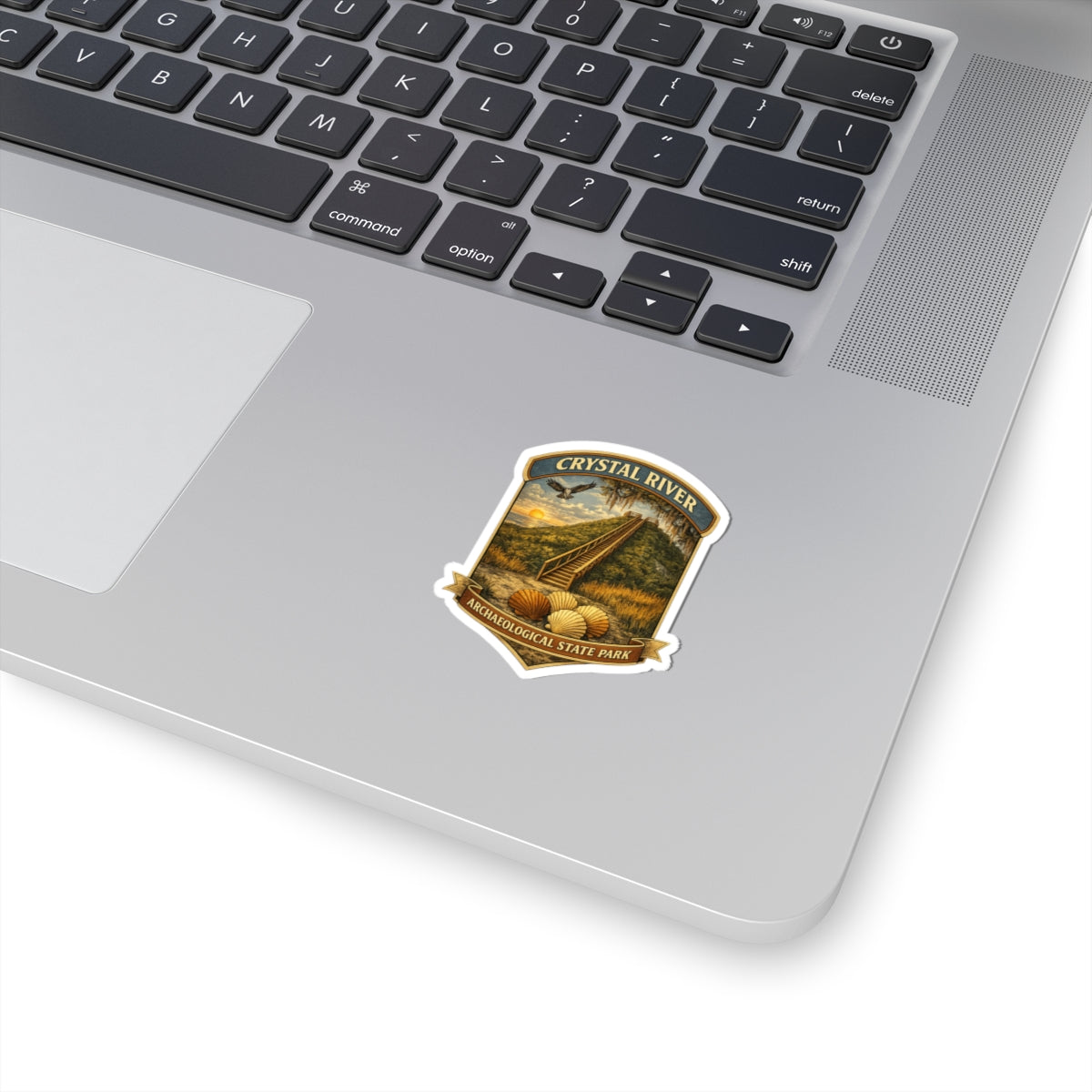 Crystal River Archaeological State Park Sticker – Vintage Nature Badge