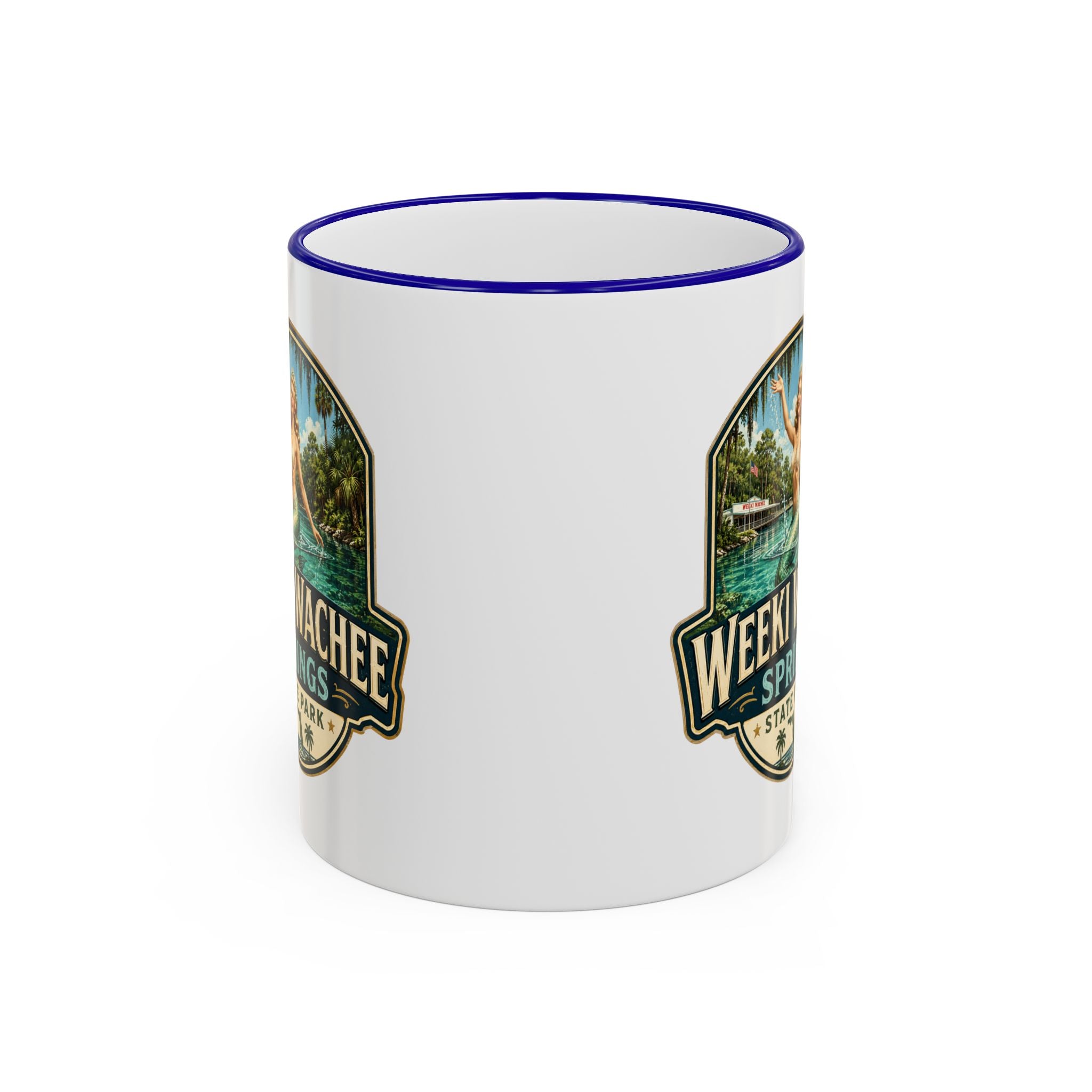 Weeki Wachee Vintage Mug — Accent Rim & Handle 11oz/15oz
