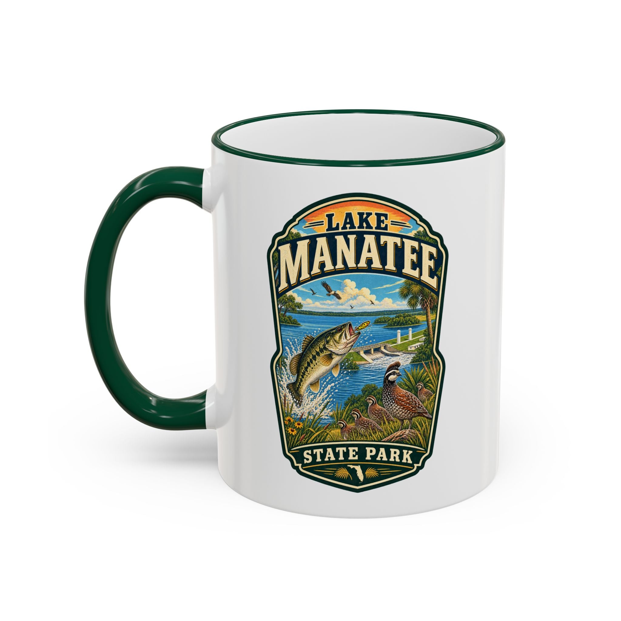 Lake Manatee Accent Rim & Handle 11oz/15oz