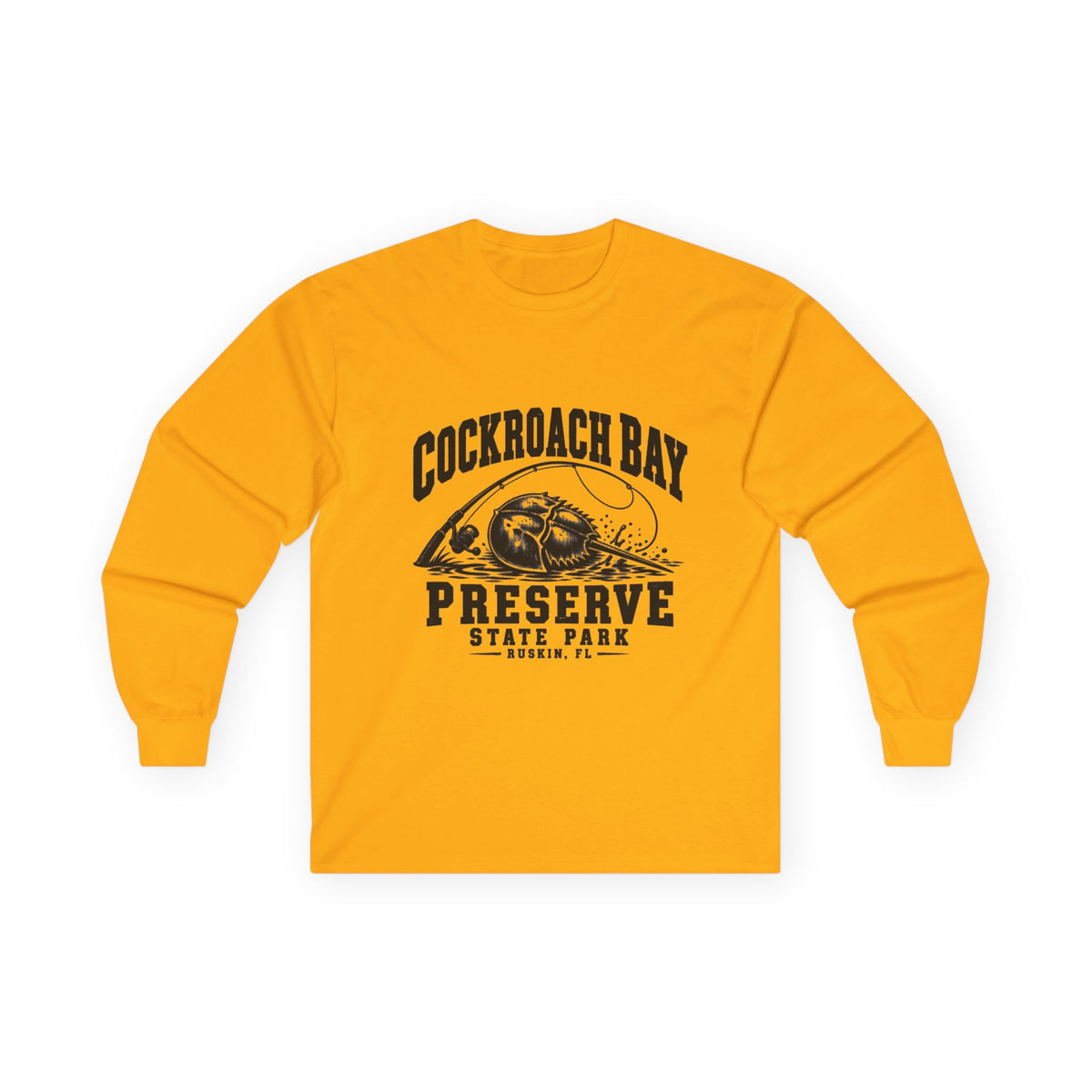 Cockroach Bay Preserve State Park Fishing Emblem- Long Sleeve Tee