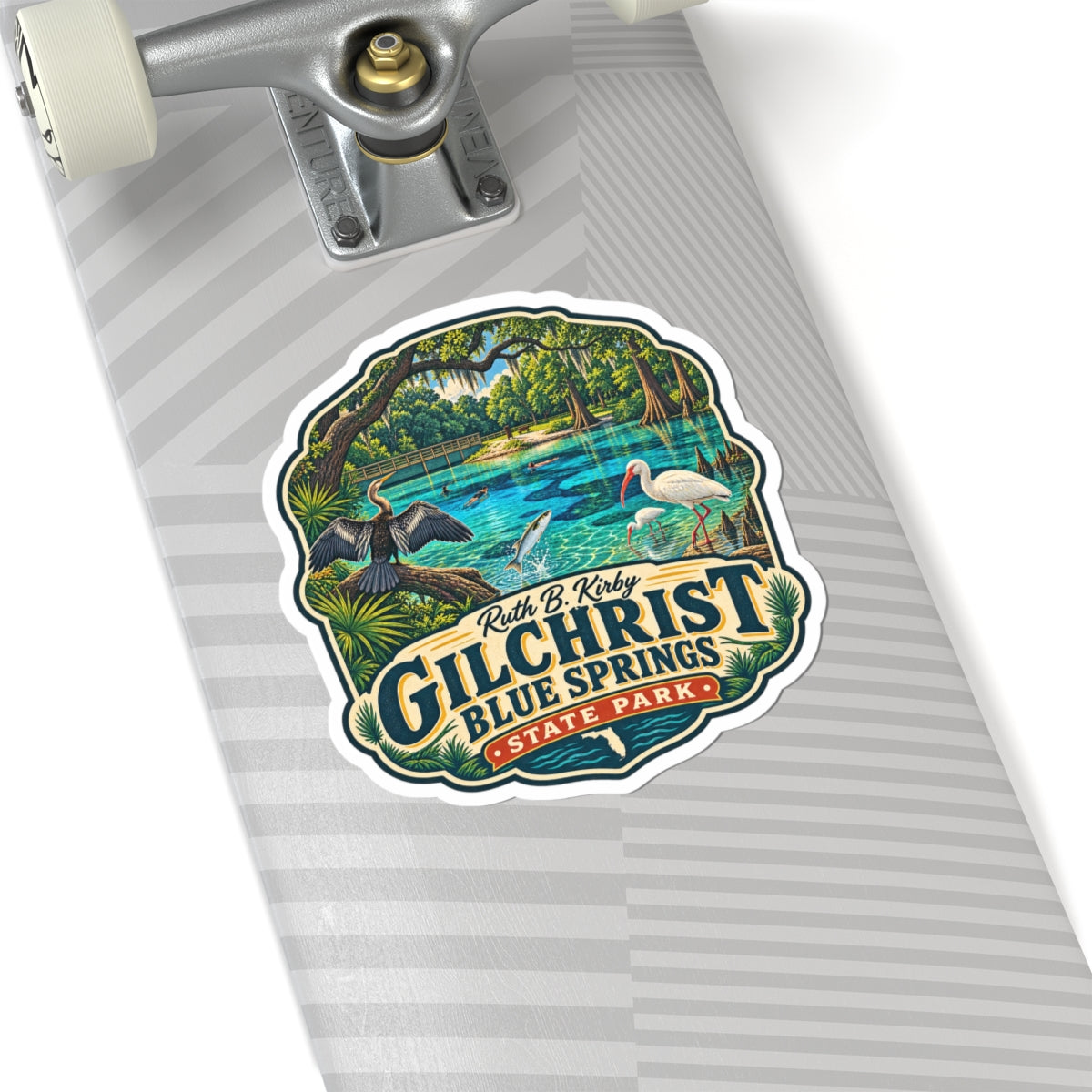 Gilchrist Blue Springs State Park Sticker — Vintage Nature Park Decal
