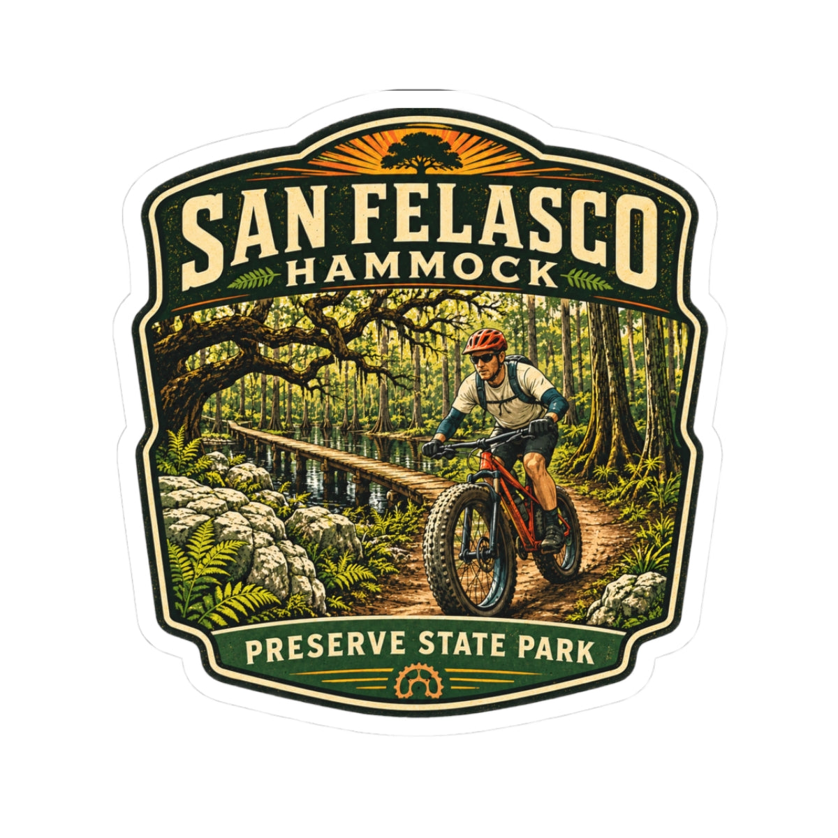 San Felasco Hammock Preserve State Park Mountain Biker Sticker