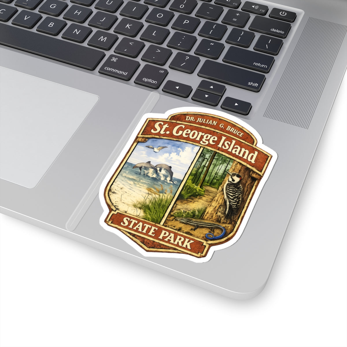 St. George Island State Park Sticker — Vintage Nature Park Badge