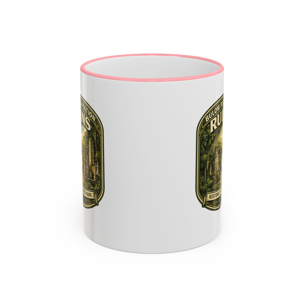Bulow Ruins Vintage Mug — Accent Rim & Handle 11oz/15oz