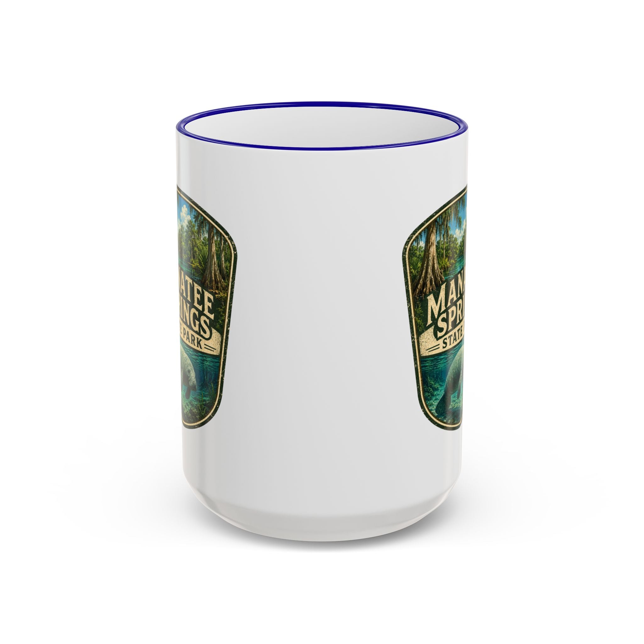 Manatee Springs Manatee Mug — Accent Rim & Handle 11oz/15oz