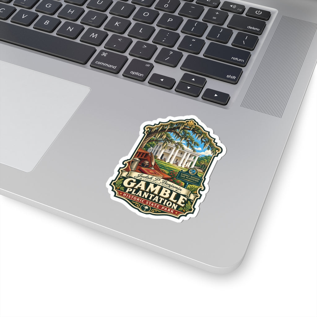 Gamble Plantation Historic Park Sticker — Vintage Southern Estate Travel Decal