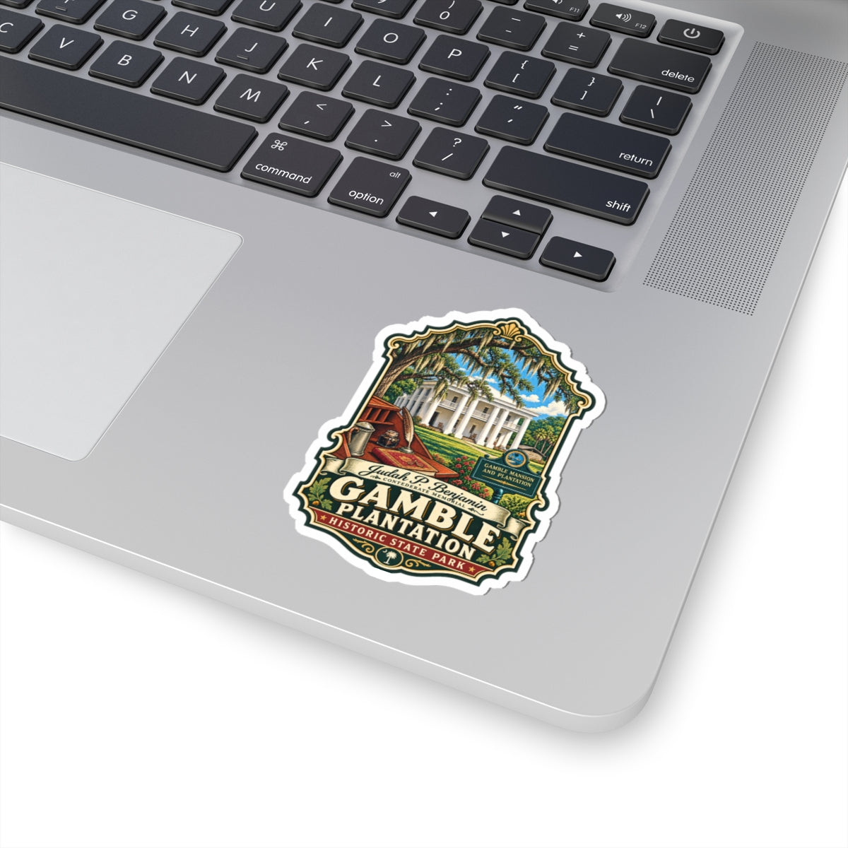 Gamble Plantation Historic Park Sticker — Vintage Southern Estate Travel Decal