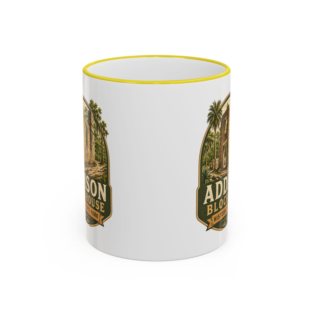 Addison Blockhouse Vintage Mug — Accent Rim & Handle 11oz/15oz