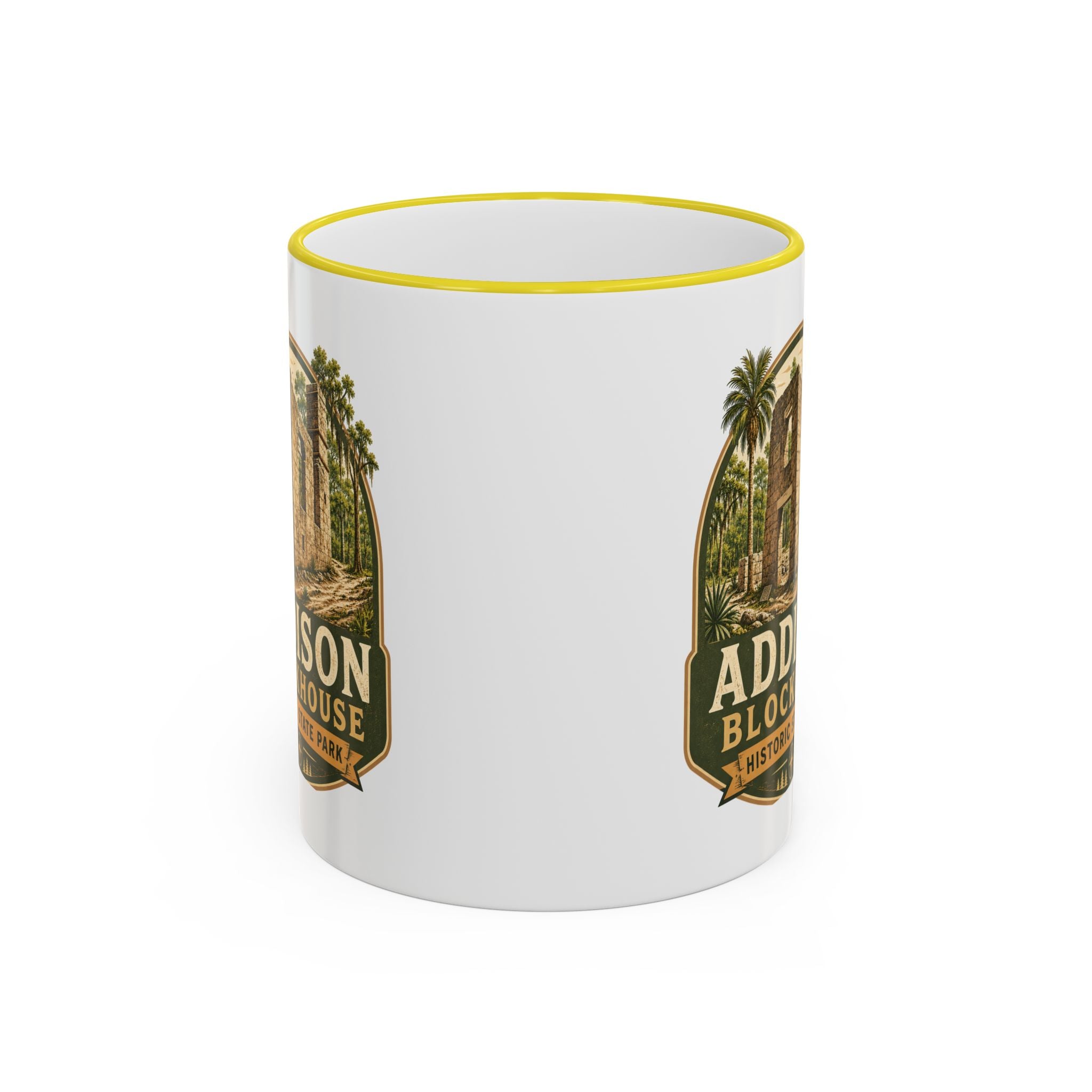Addison Blockhouse Vintage Mug — Accent Rim & Handle 11oz/15oz