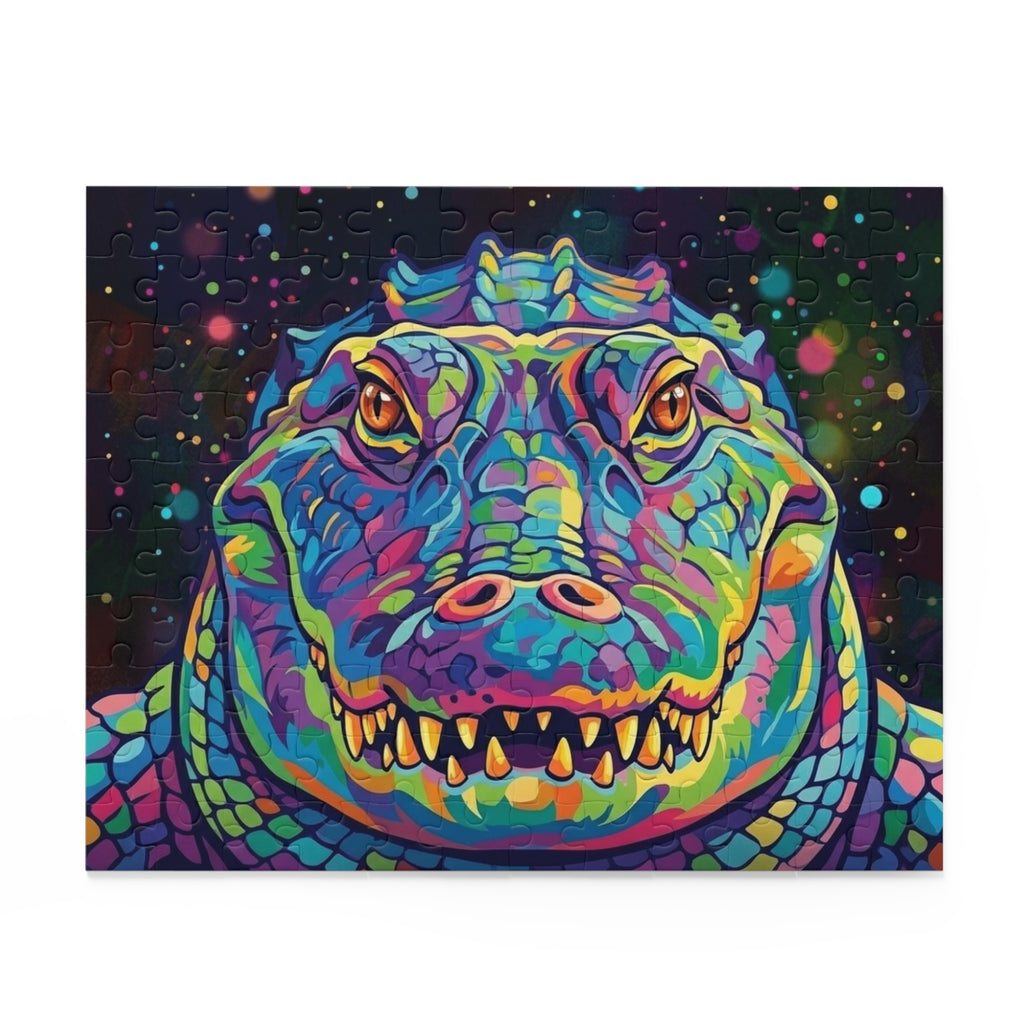 Rainbow American Alligator Jigsaw Puzzle (120/252/500 pcs)