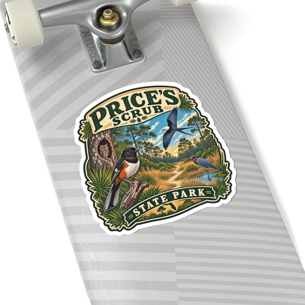 Price's Scrub State Park Sticker — Vintage Wildlife Park Badge
