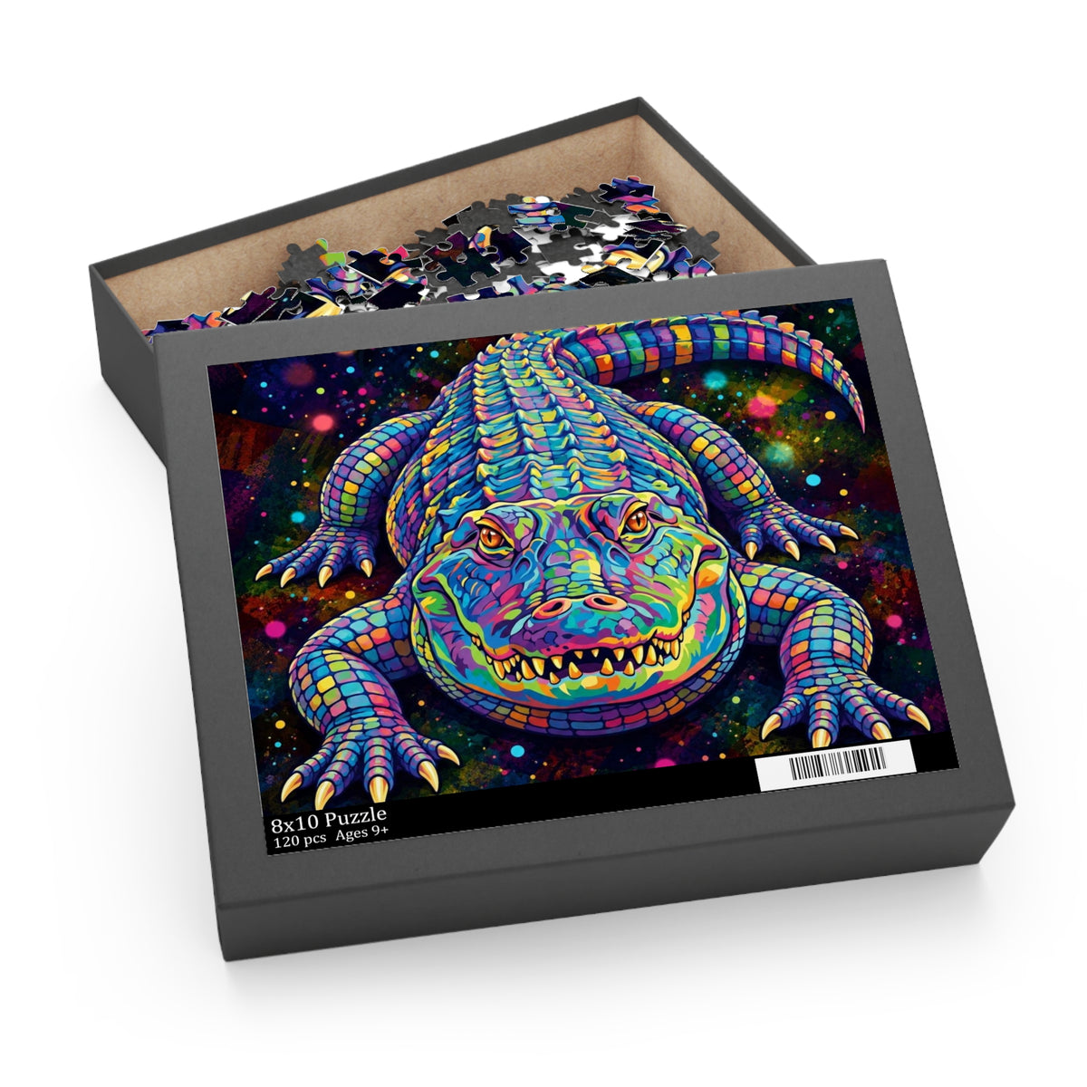 Rainbow Alligator Jigsaw Puzzle (120/252/500 pcs)