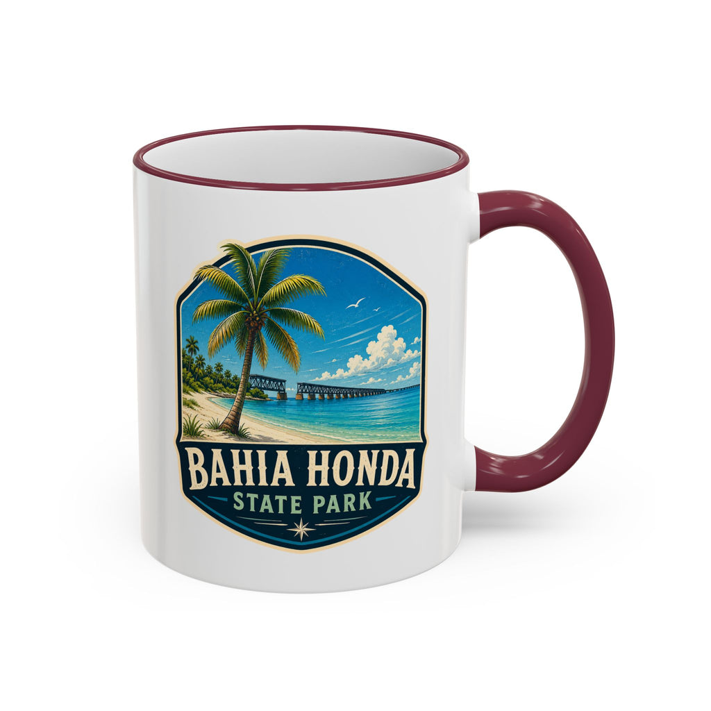 Bahia Honda Vintage Mug — Accent Rim & Handle 11oz/15oz