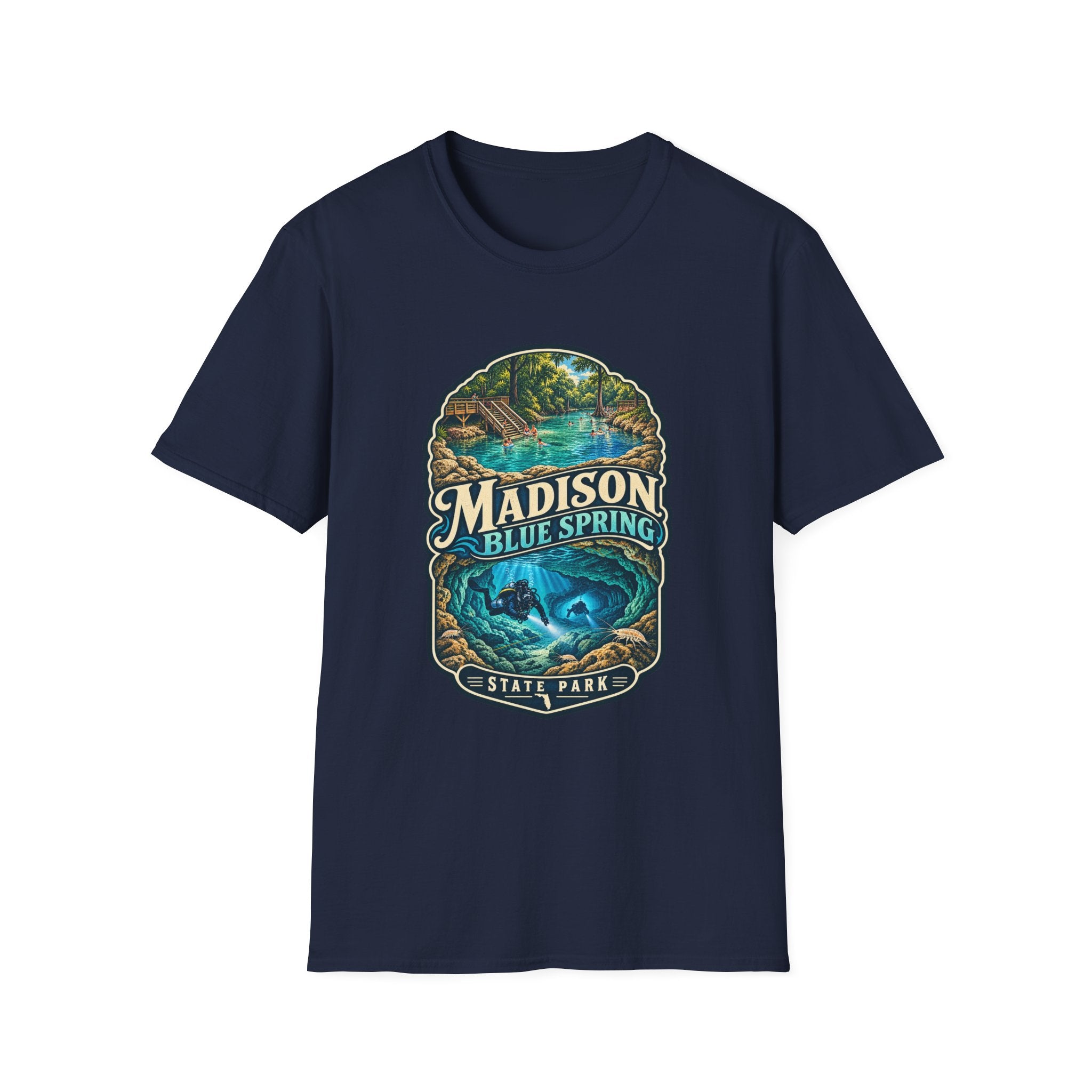 Madison Blue Spring- Retro Tee