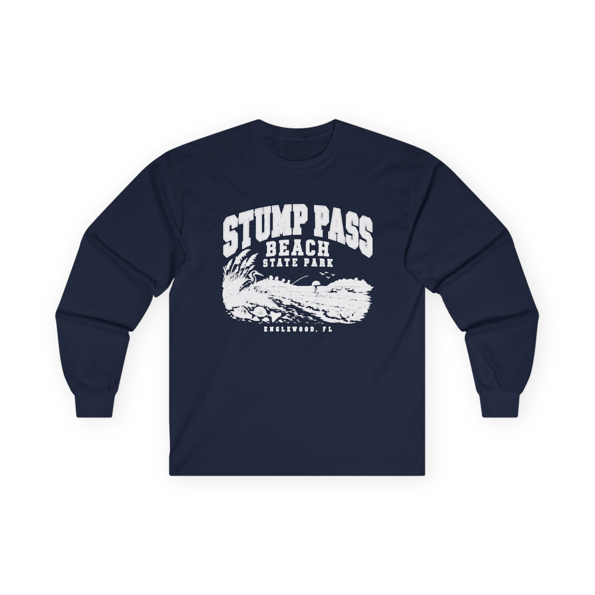 Vintage Stump Pass Beach- Long Sleeve Tee
