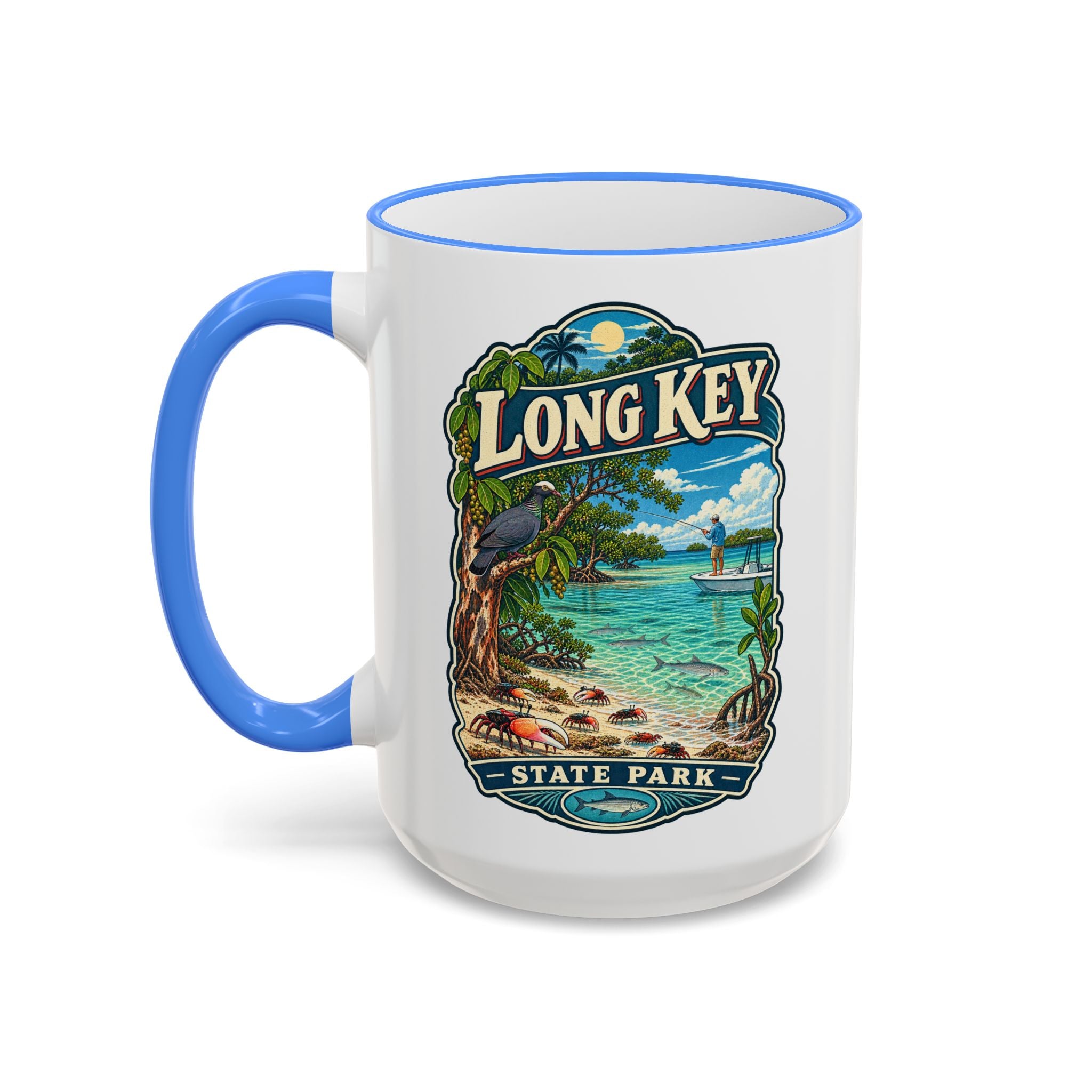 Long Key Accent Rim & Handle 11oz/15oz