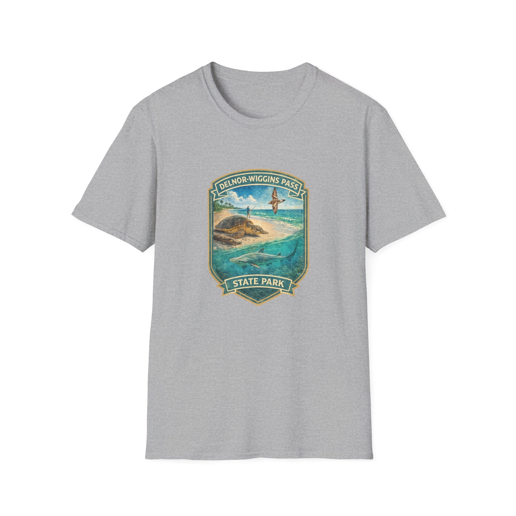 Delnor-Wiggins Pass- Retro Tee