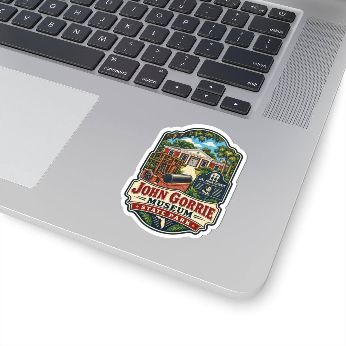 John Gorrie Museum State Park Sticker — Vintage Travel Kiss-Cut Decal