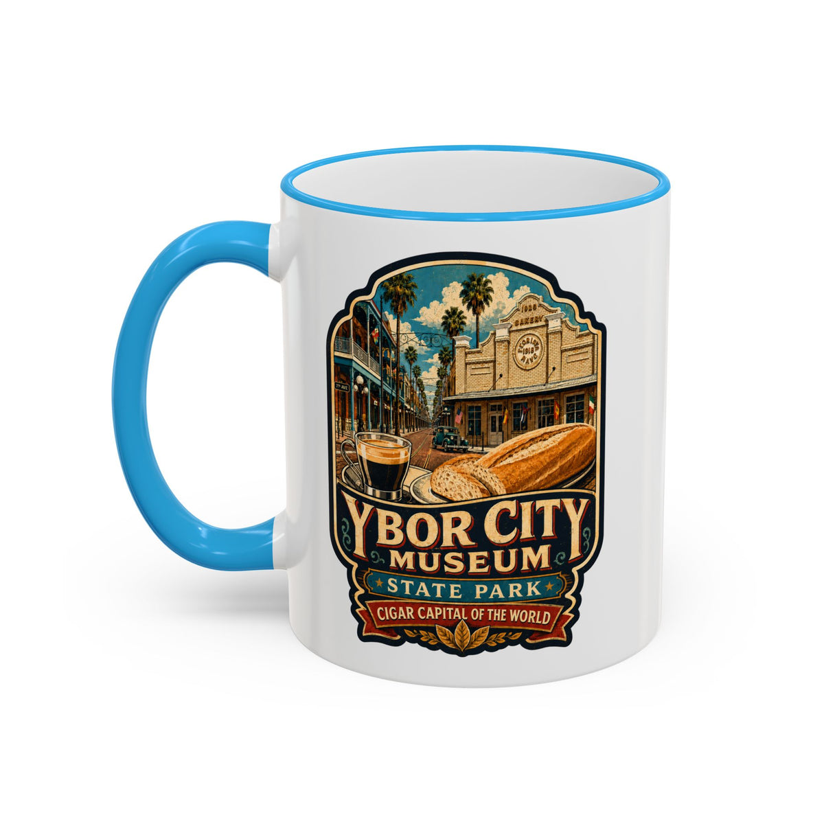 Ybor City Mug — Accent Rim & Handle 11oz/15oz