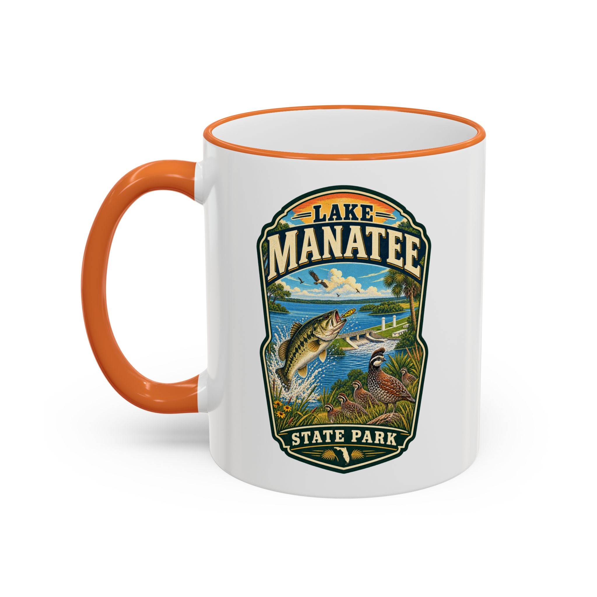 Lake Manatee Accent Rim & Handle 11oz/15oz