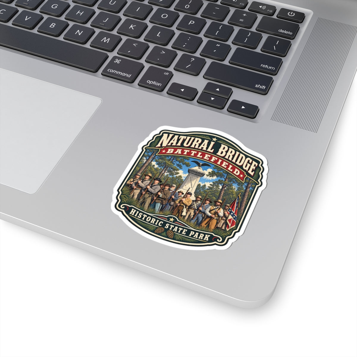 Natural Bridge Battlefield Sticker — Historic State Park Vintage Badge