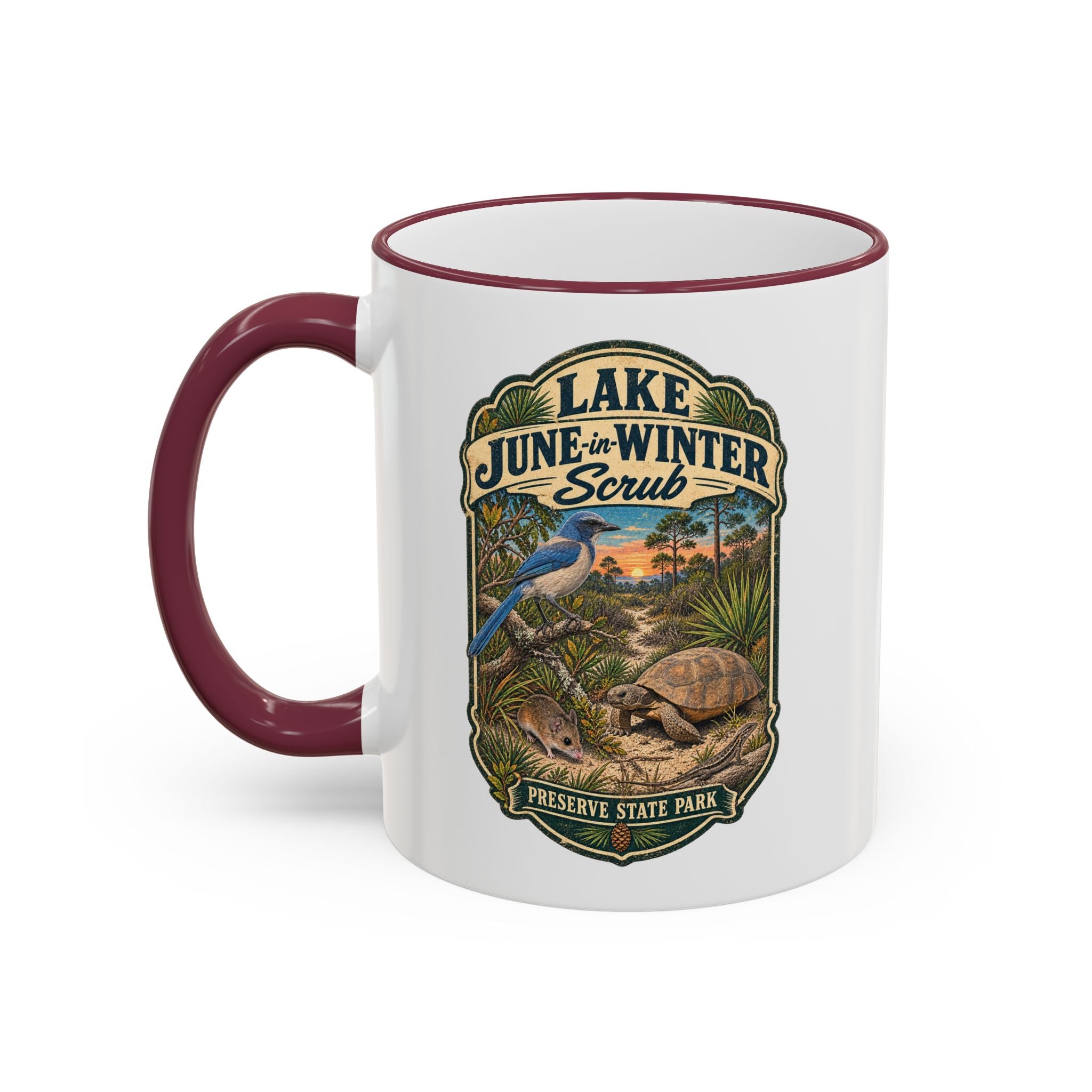 Lake June-in-Winter Accent Rim & Handle 11oz/15oz