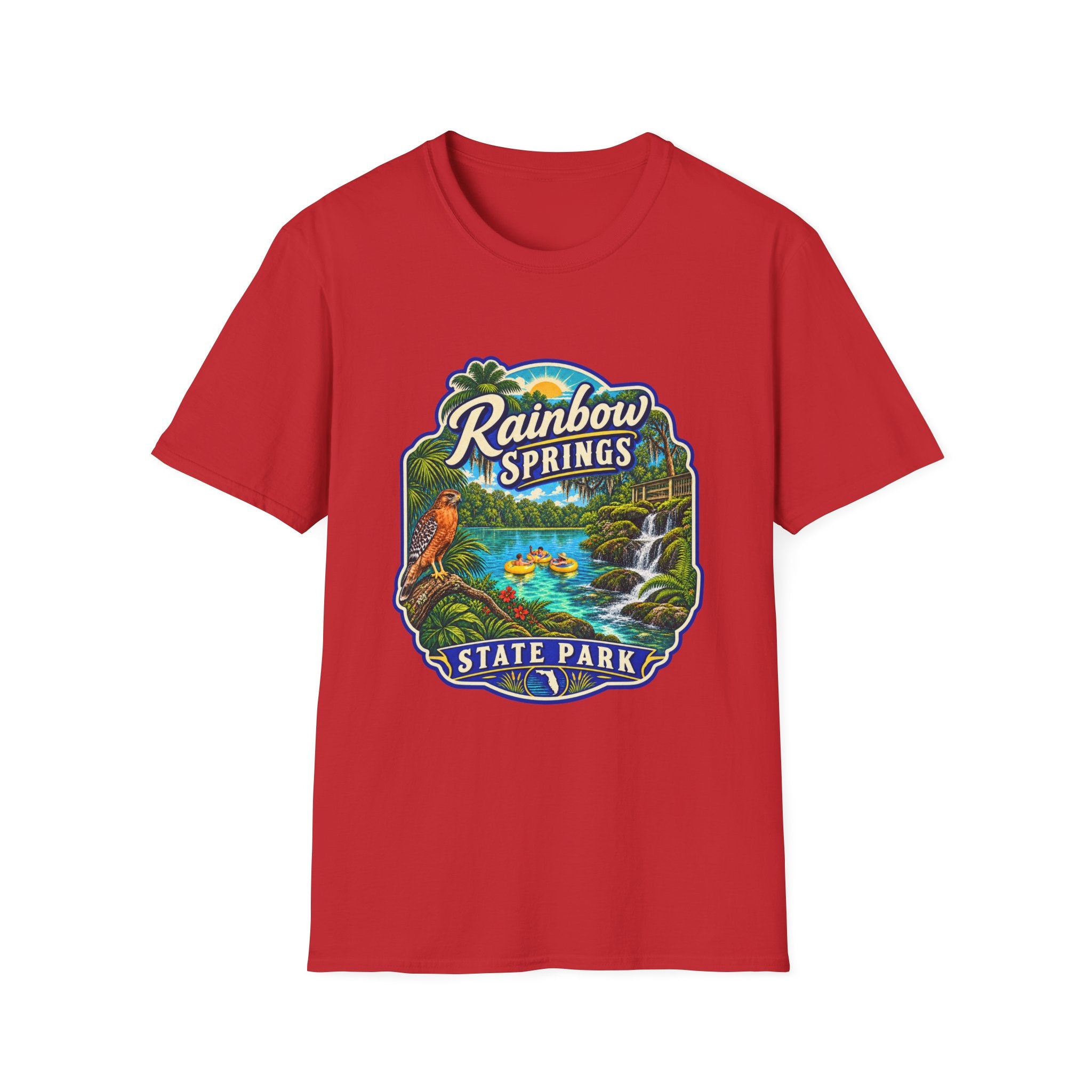 Rainbow Springs- Retro Tee