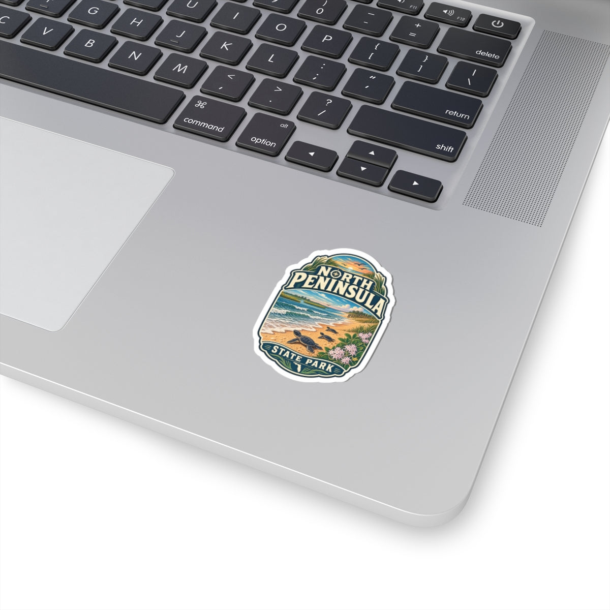 North Peninsula State Park Sticker — Beach Turtle Scenic Vinyl Decal
